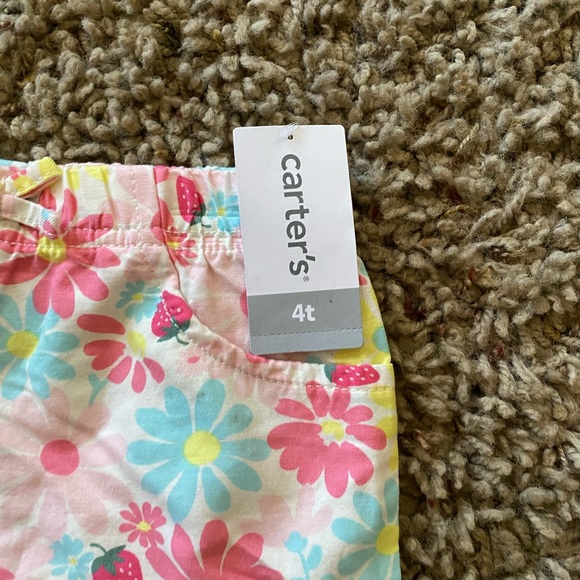 Toddler Girl Carter's Floral Pull-On Twill Shorts ⚡️ - Picture 3 of 4